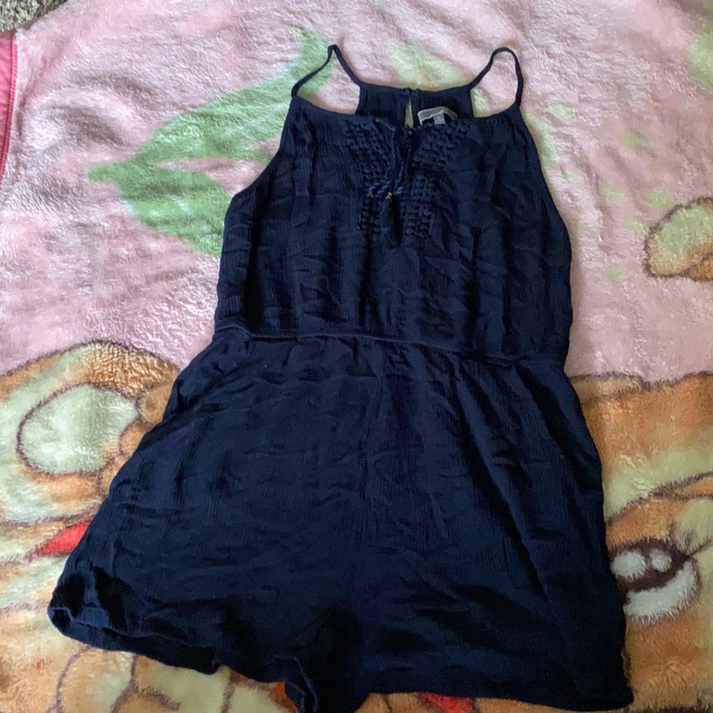 Navy Blue Romper